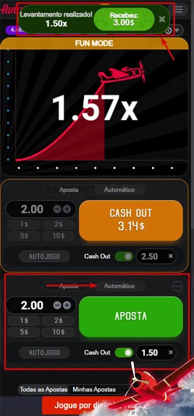 Aviator00000012 Aposta Auto e Retirada