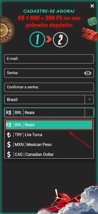 Aviator00000016 registro no cassino pinup : passo 4